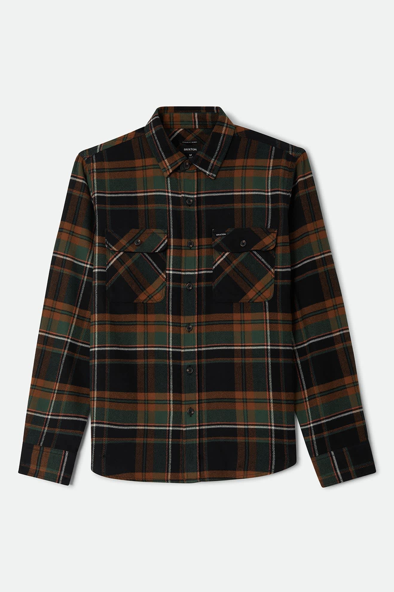Bowery Flannel - Black/Pine Needle