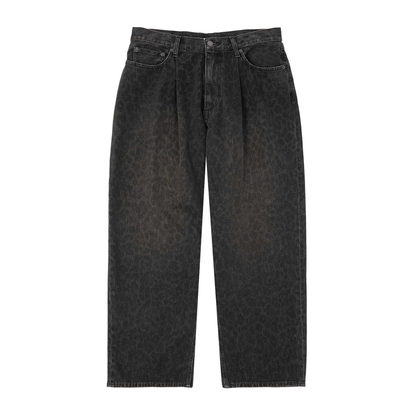 Leopard Wide Denim Pant