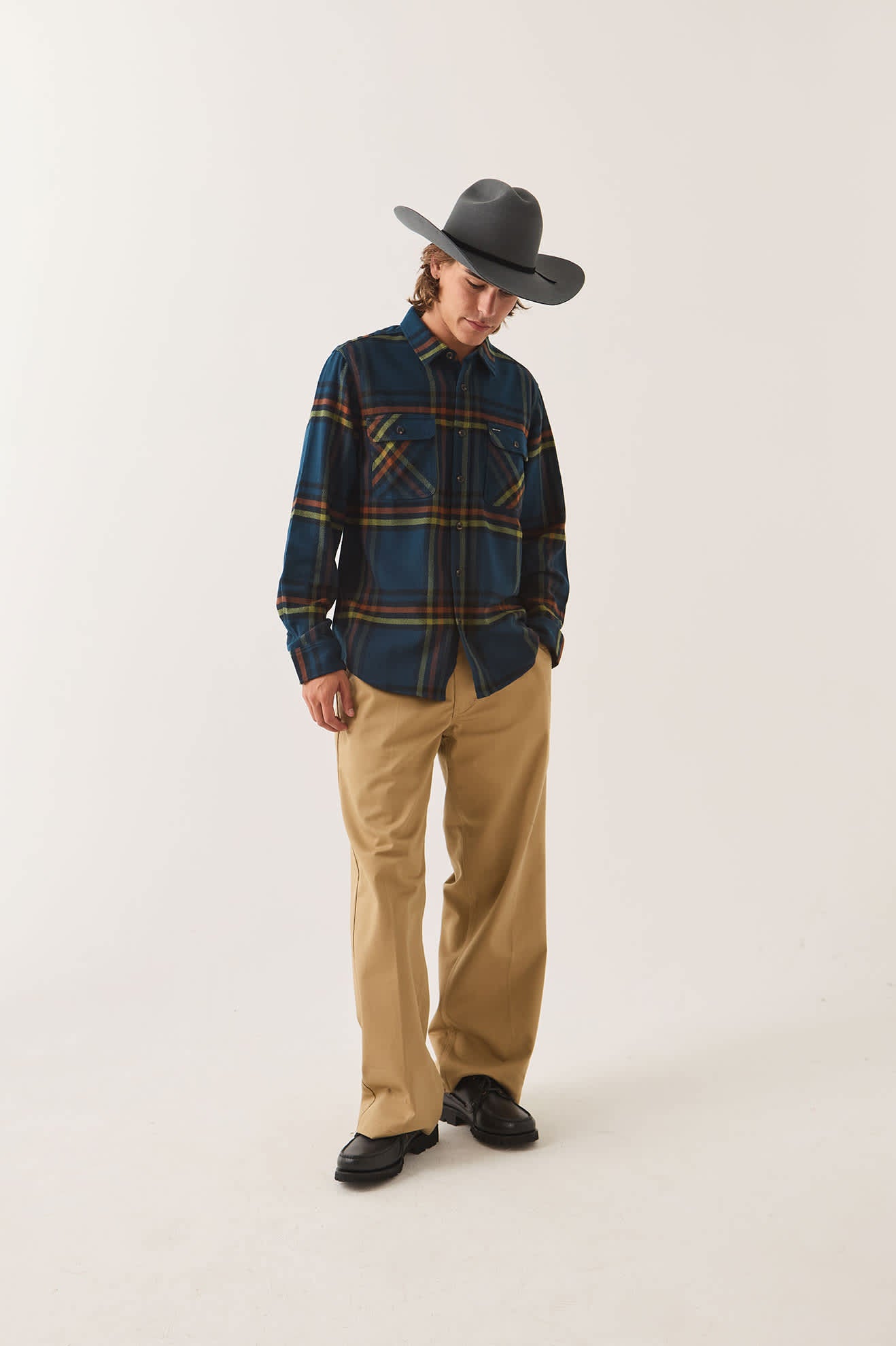 Bowery Flannel - Marine Blue