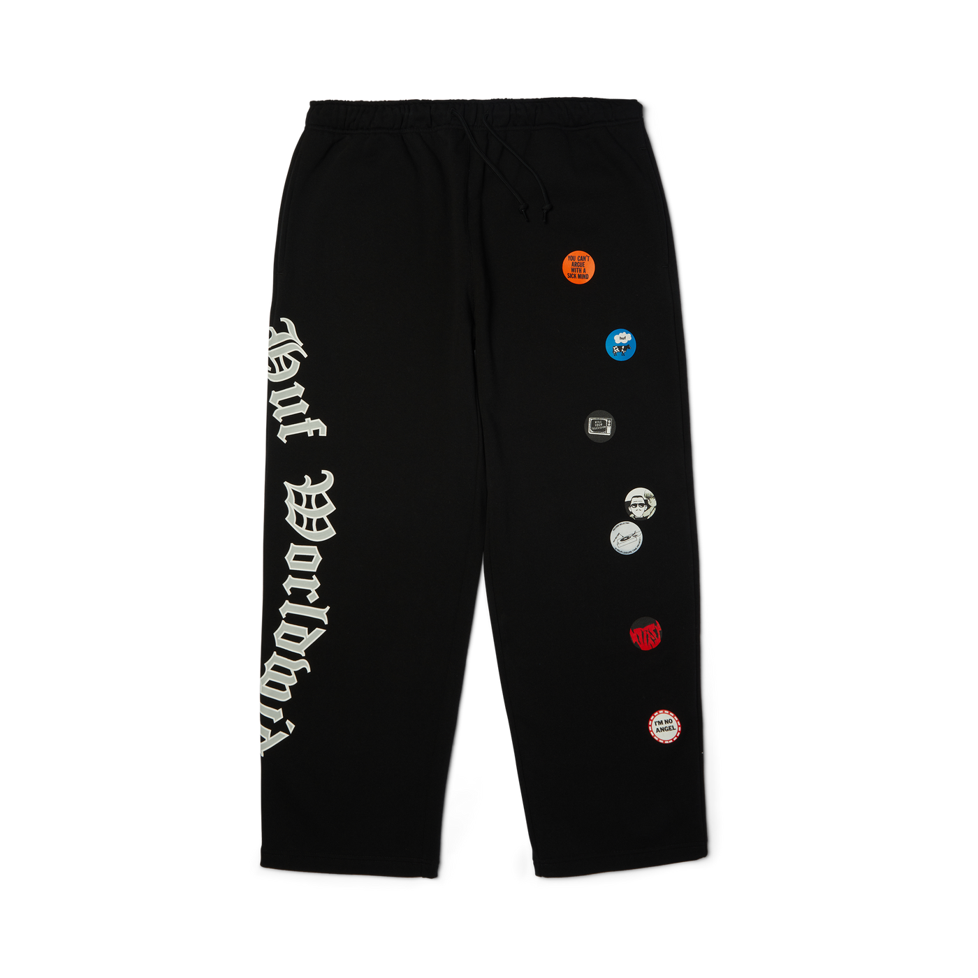 Olympia Open Hem Sweatpant — Black