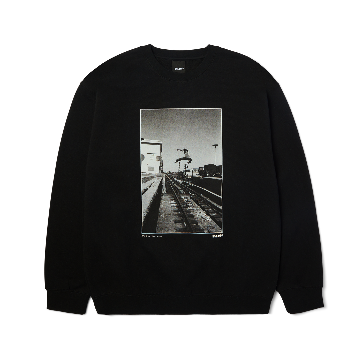 Taking The Leap Crewneck Sweatshirt — Black