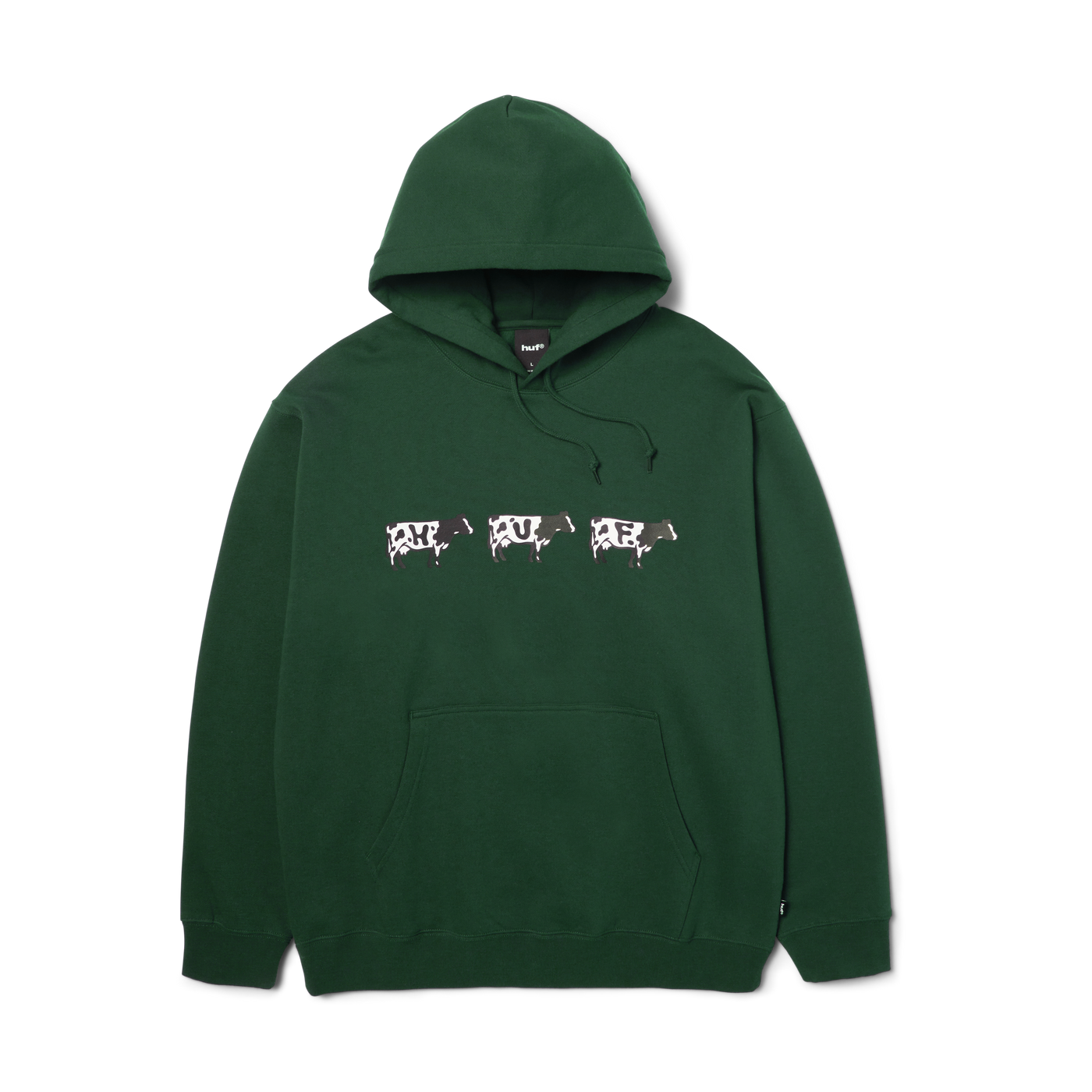 Moo Pullover Hoodie — Forest Green