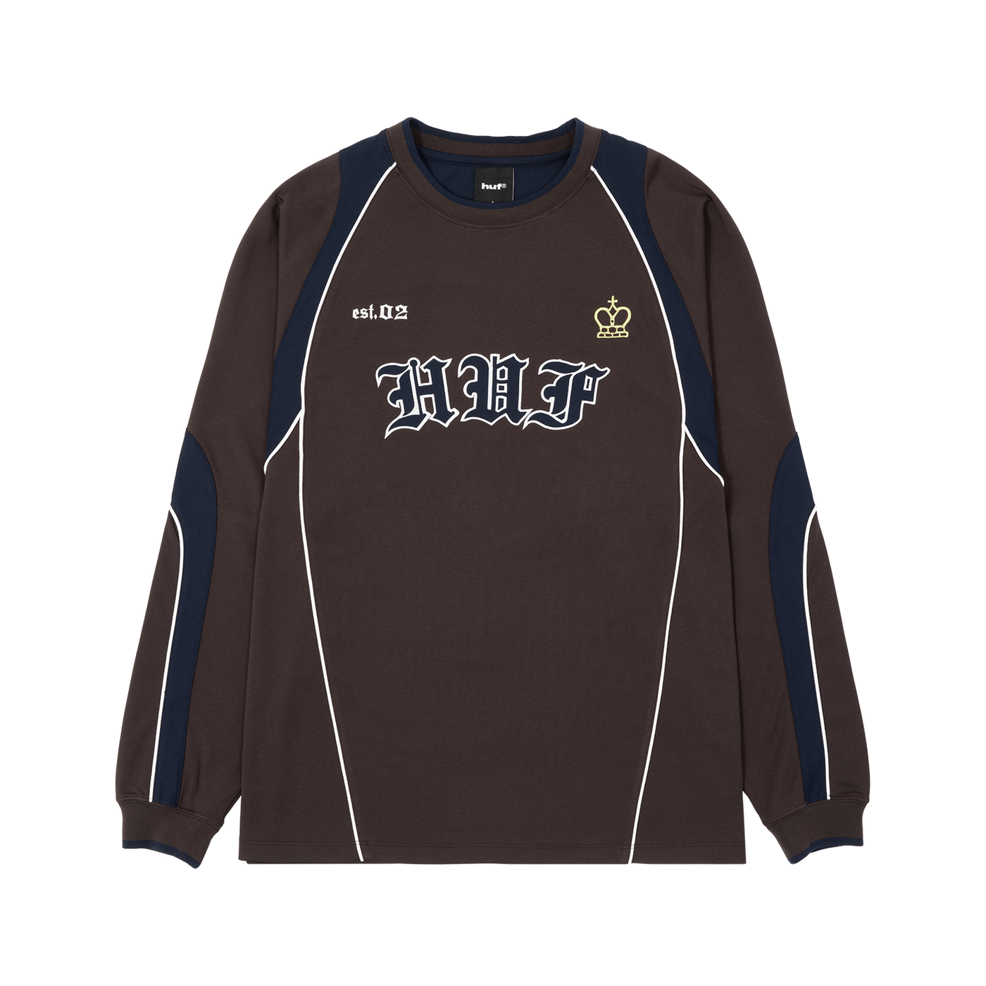 Hard Luxe Jersey Long Sleeve Top — Coffee