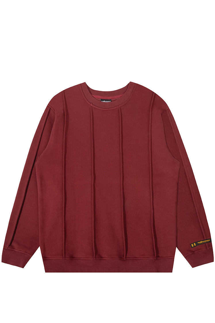 Seam Crewneck — Burgundy