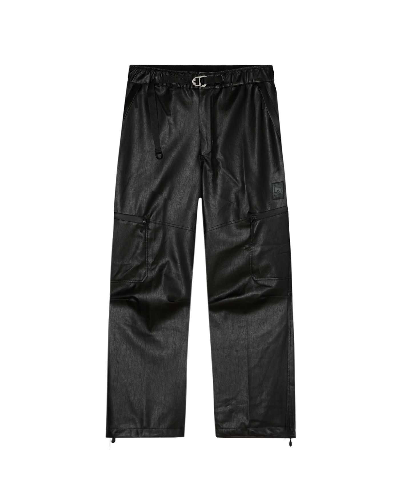Obsidian Pu Pant — Black