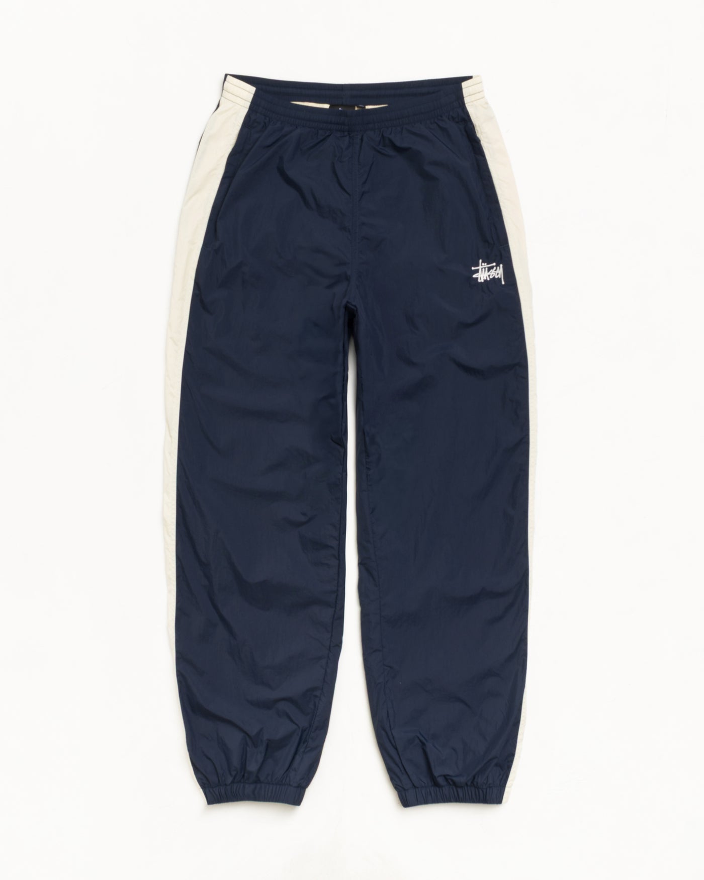 Side Stripe Track Pant — Navy