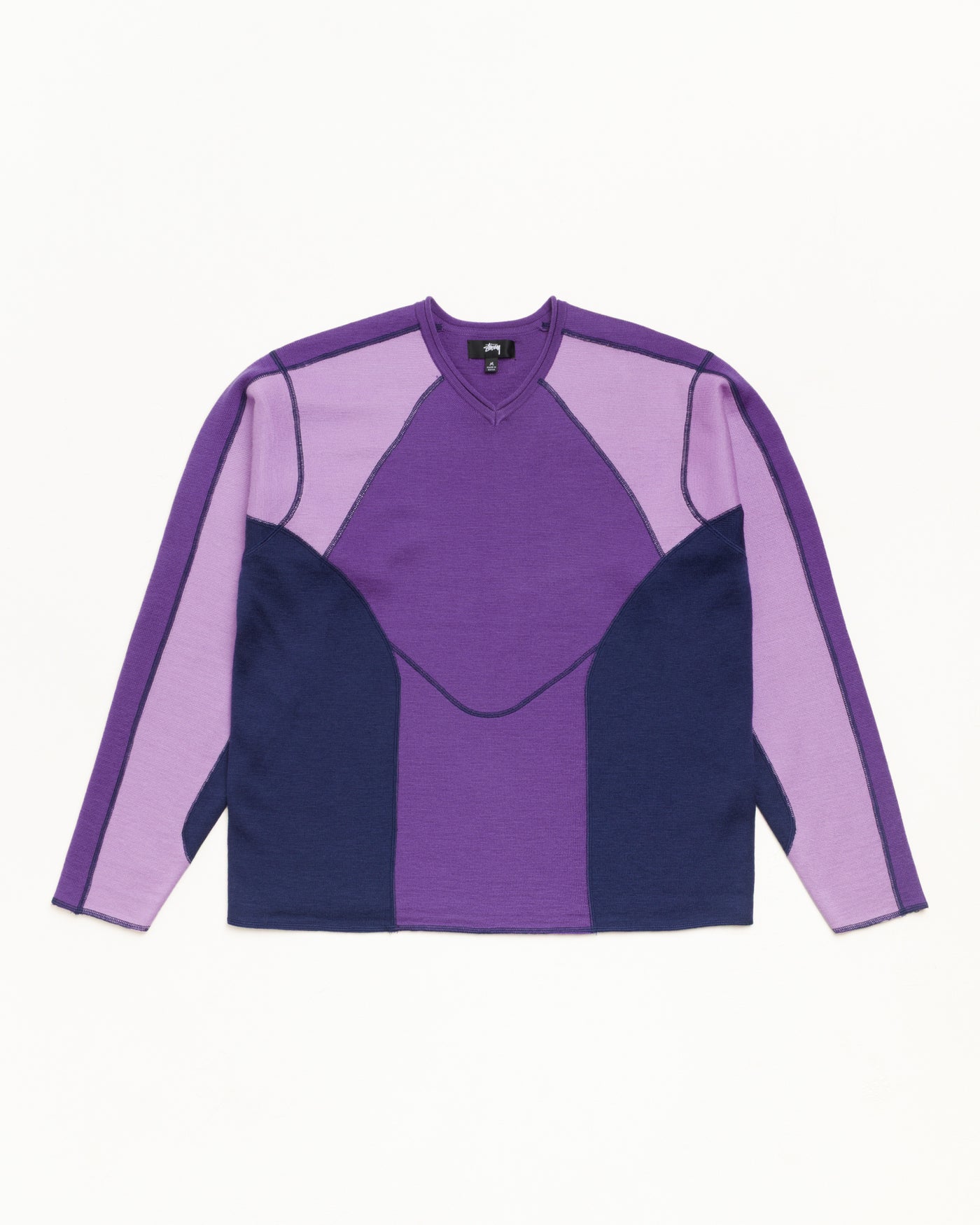 Wave Knit Sweater — Lavender