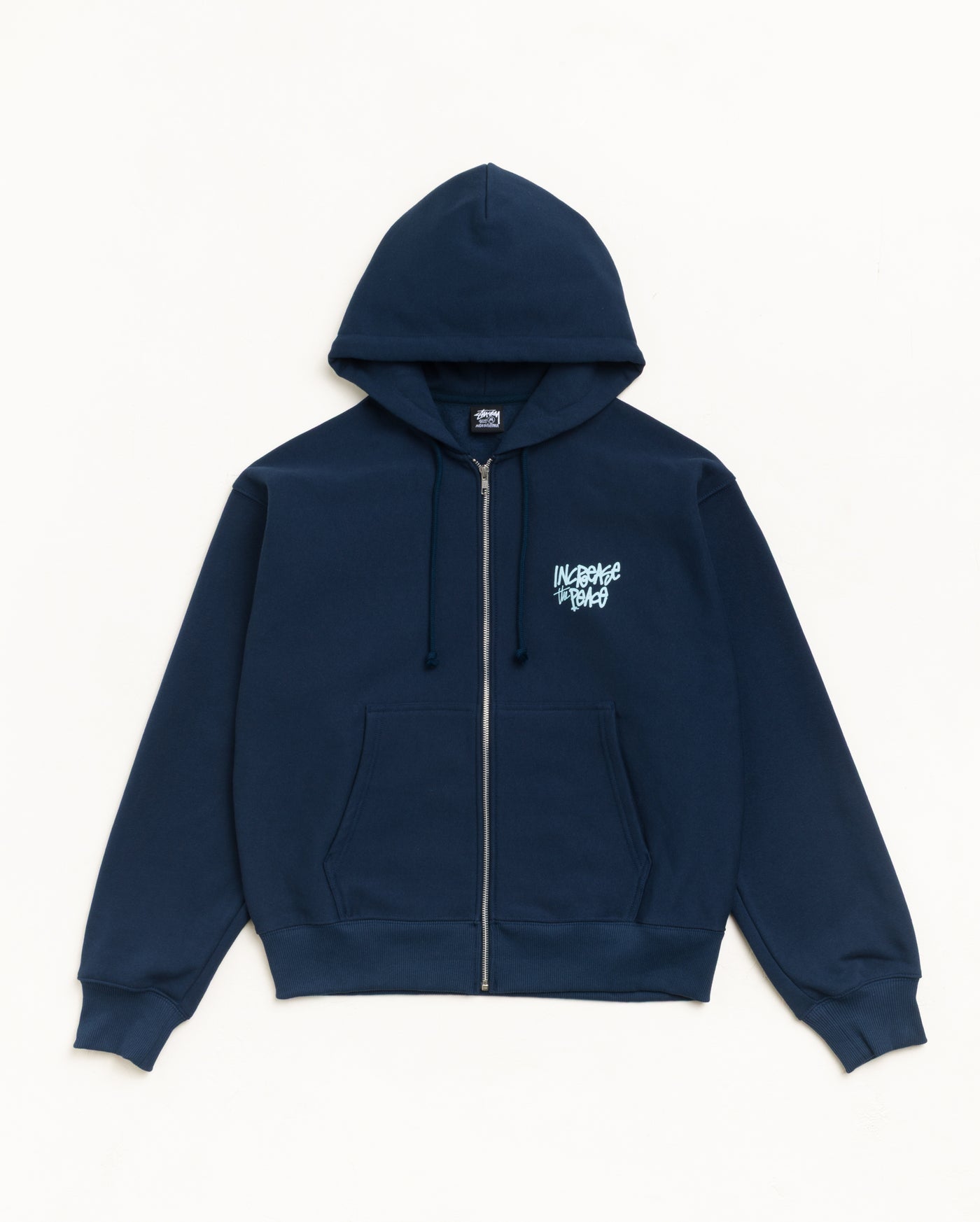 Peace Increased Zip Hoodie — Navy