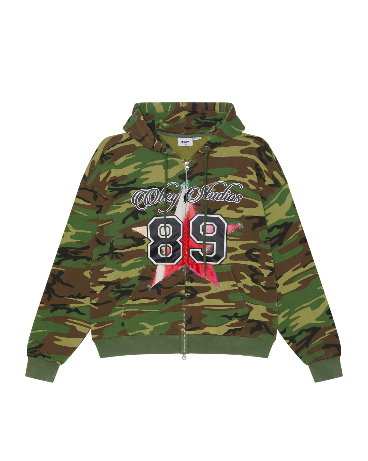 OBEY varsity camouflage hoodie